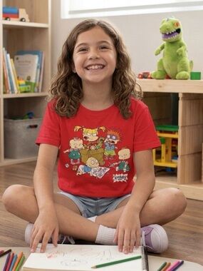 Nickelodeon Rugrats Graphic Tee Red Youth Medium 10/12 EUC